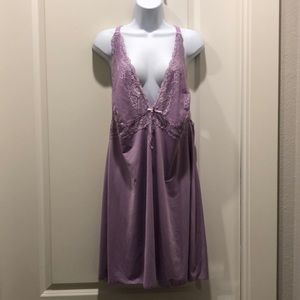 Torrid Lavender lace nightgown with crisscross back,good condition,  size 4